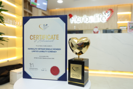 Herbalife Việt Nam đạt giải thưởng khu vực "CXP Trải Nghiệm Khách Hàng Xuất Sắc" năm 2025
